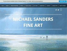 Tablet Screenshot of michaelsandersart.com